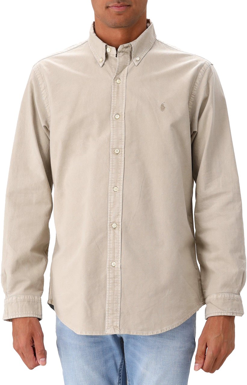 Ralph Lauren Polo Ralph Lauren Overhemd Beige Mineral Dye Oxford Beige