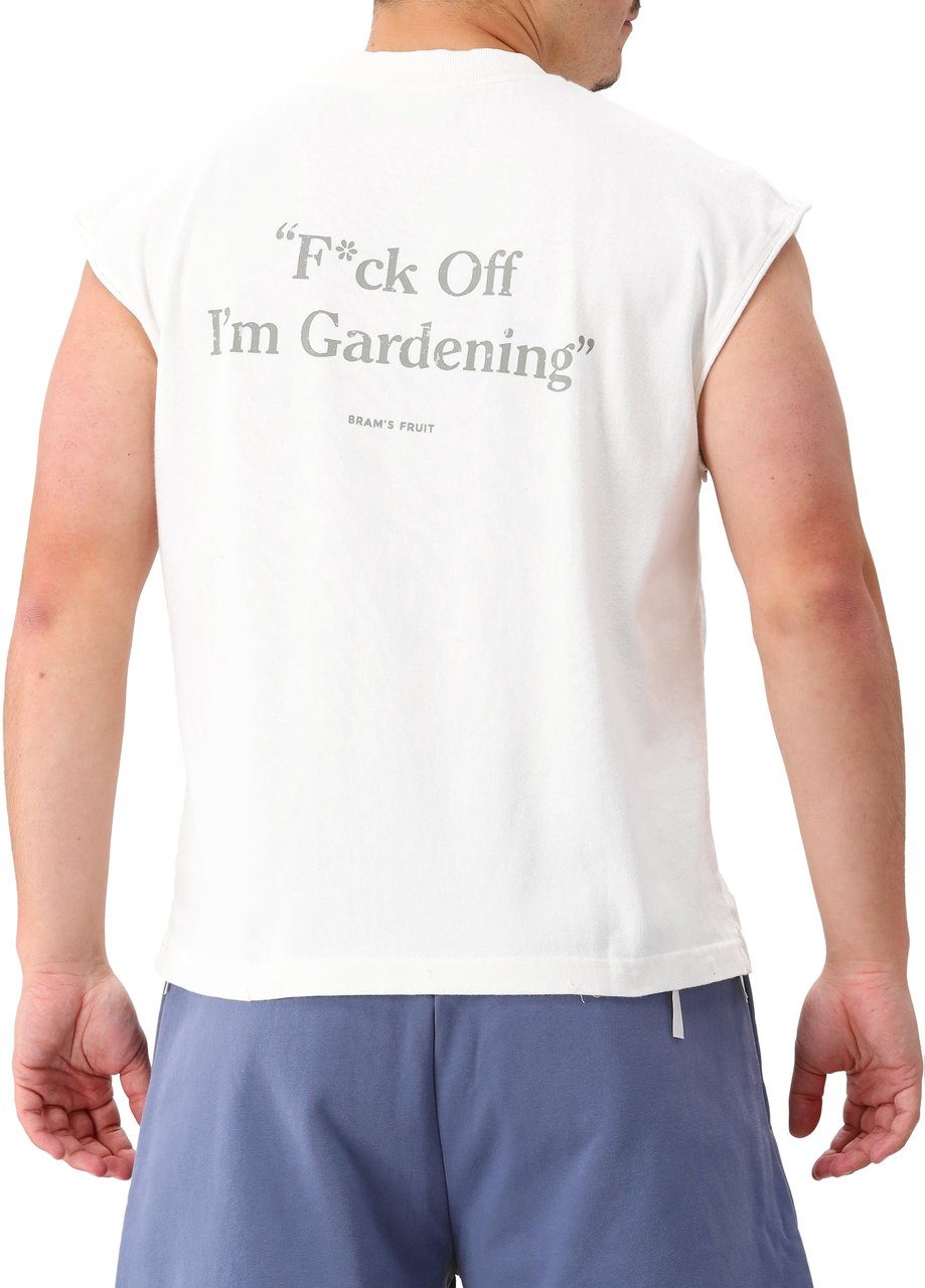 Bram's Fruit Bram's Fruit T-shirt Wit F*ck Off Sleevless Wit