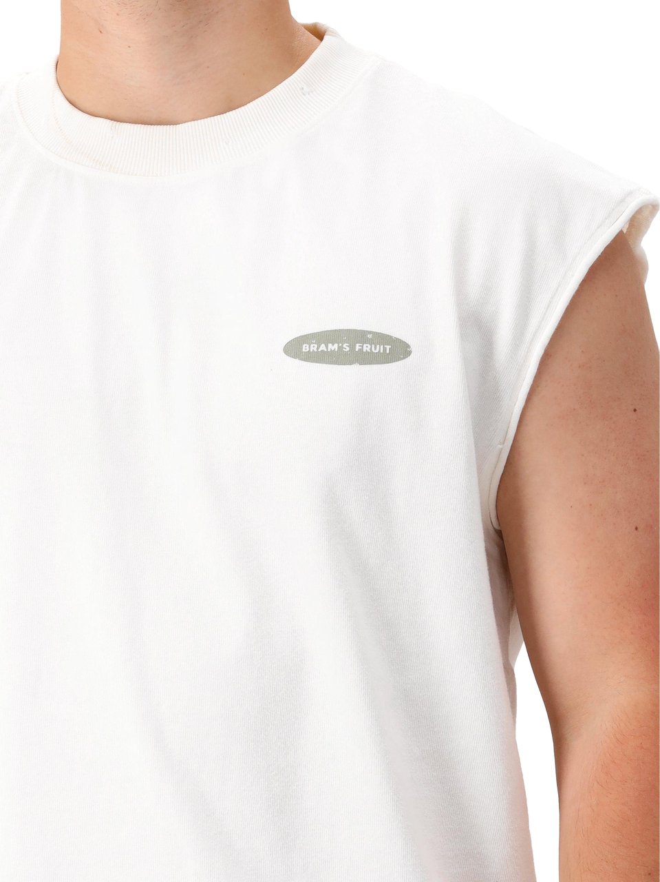 Bram's Fruit Bram's Fruit T-shirt Wit F*ck Off Sleevless Wit