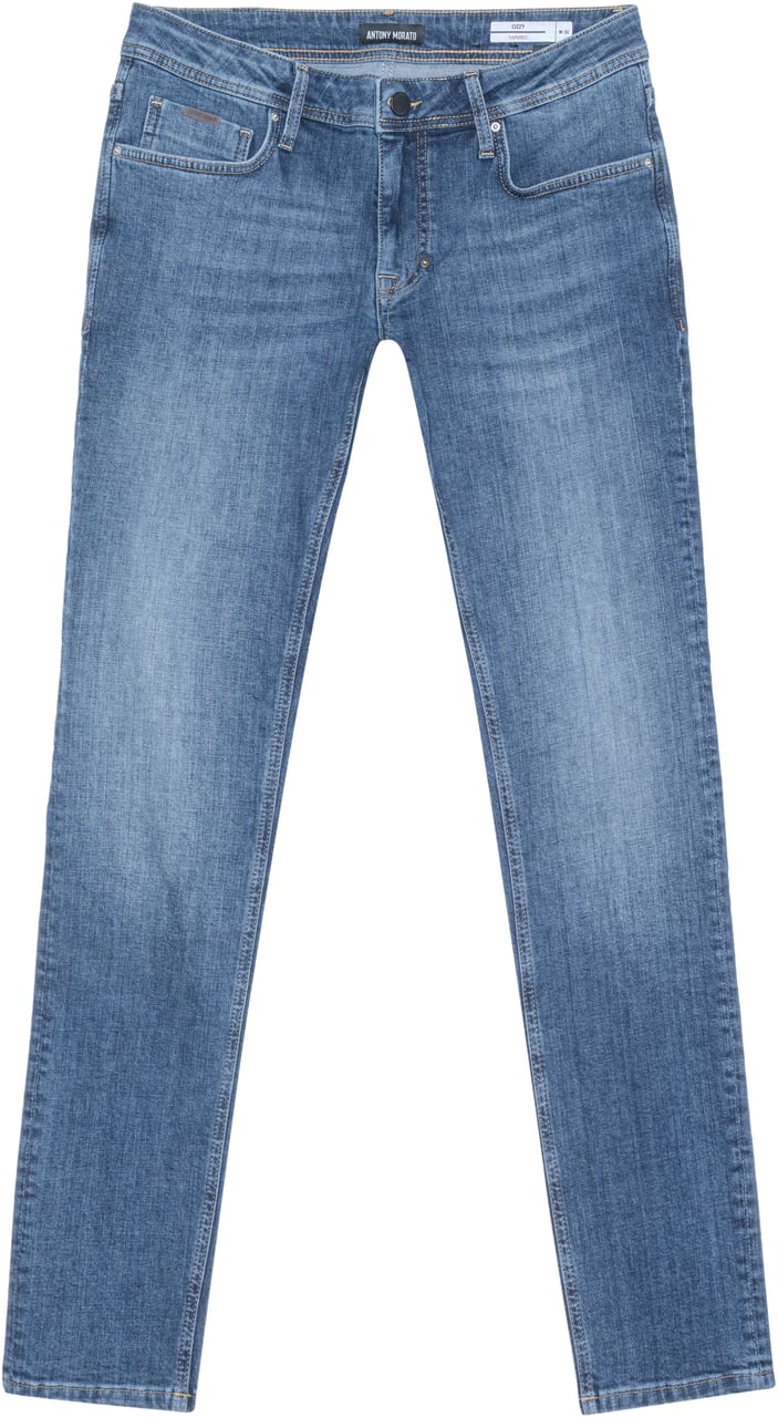 Antony Morato JEANS OZZY TAPERED FIT IN STRETCH BLUE DENIM ICONIC LOOK Blauw