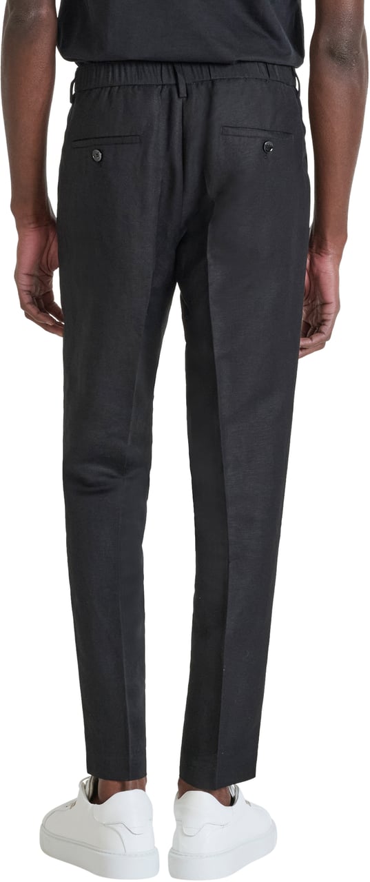 Antony Morato TROUSERS LUIS REGULAR FIT IN SLUB LINEN VISCOSE BLEND FABRIC Beige