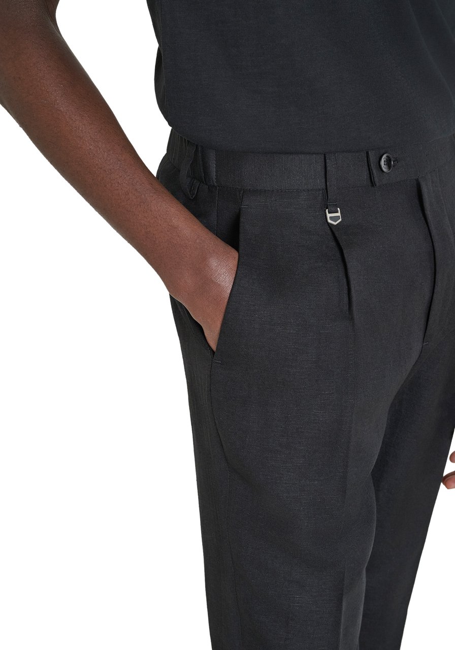 Antony Morato TROUSERS LUIS REGULAR FIT IN SLUB LINEN VISCOSE BLEND FABRIC Beige