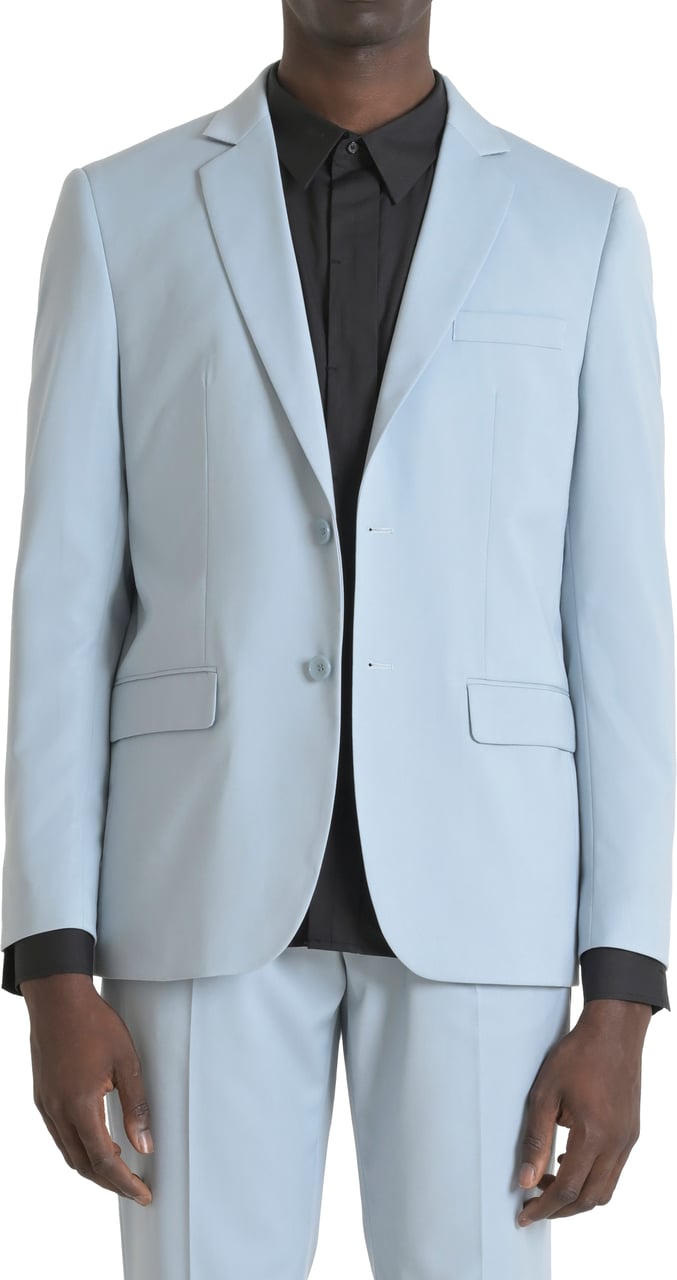 Antony Morato JACKET CORA REGULAR STRAIGHT FIT IN STERTCH VISCOSE BLEND FABRIC Blauw