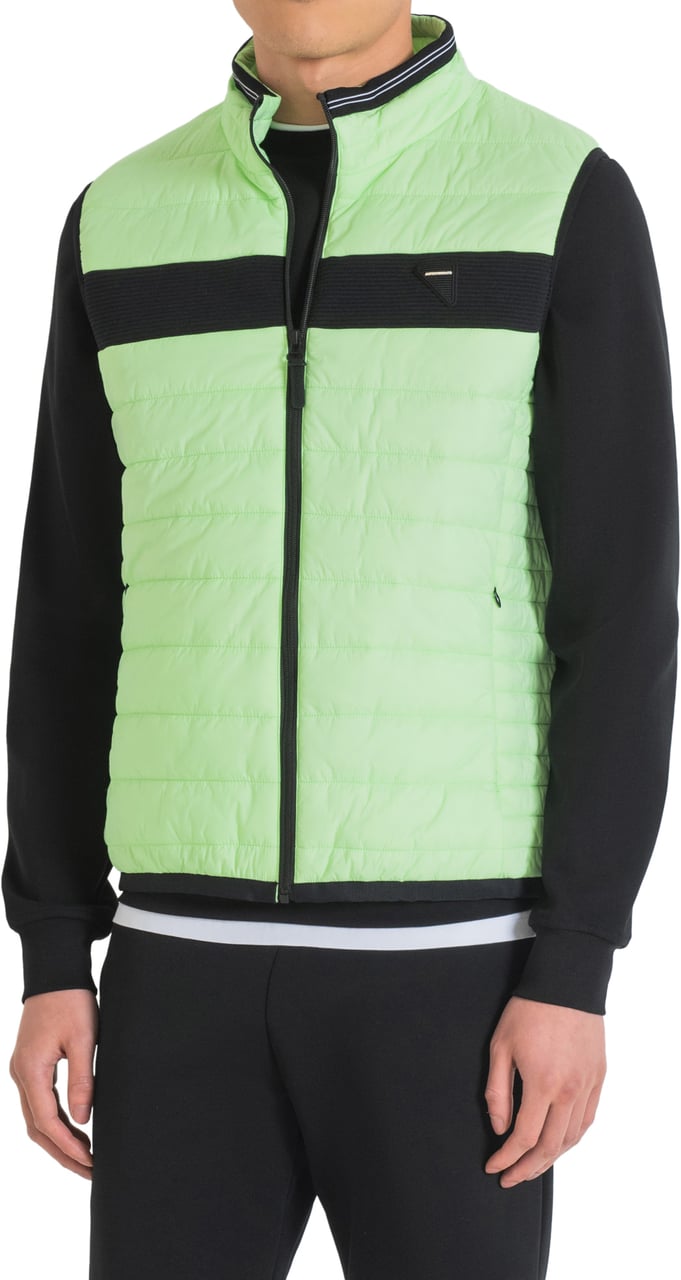 Antony Morato SLIM FIT SLEEVELESS JACKET WITH LOGO PATCH Groen