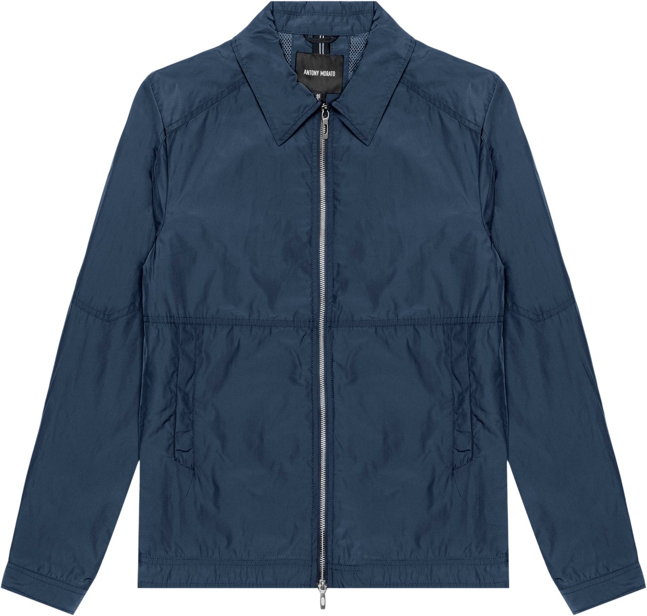 Antony Morato REGULAR FIT SHOULDER PIECE WITH LOGO PLAQUE Blauw