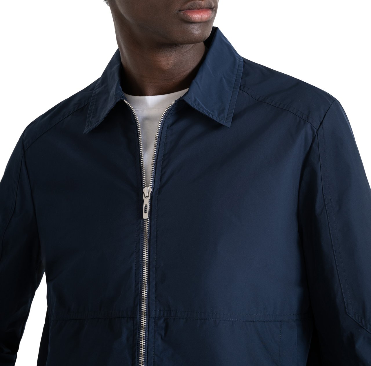 Antony Morato REGULAR FIT SHOULDER PIECE WITH LOGO PLAQUE Blauw