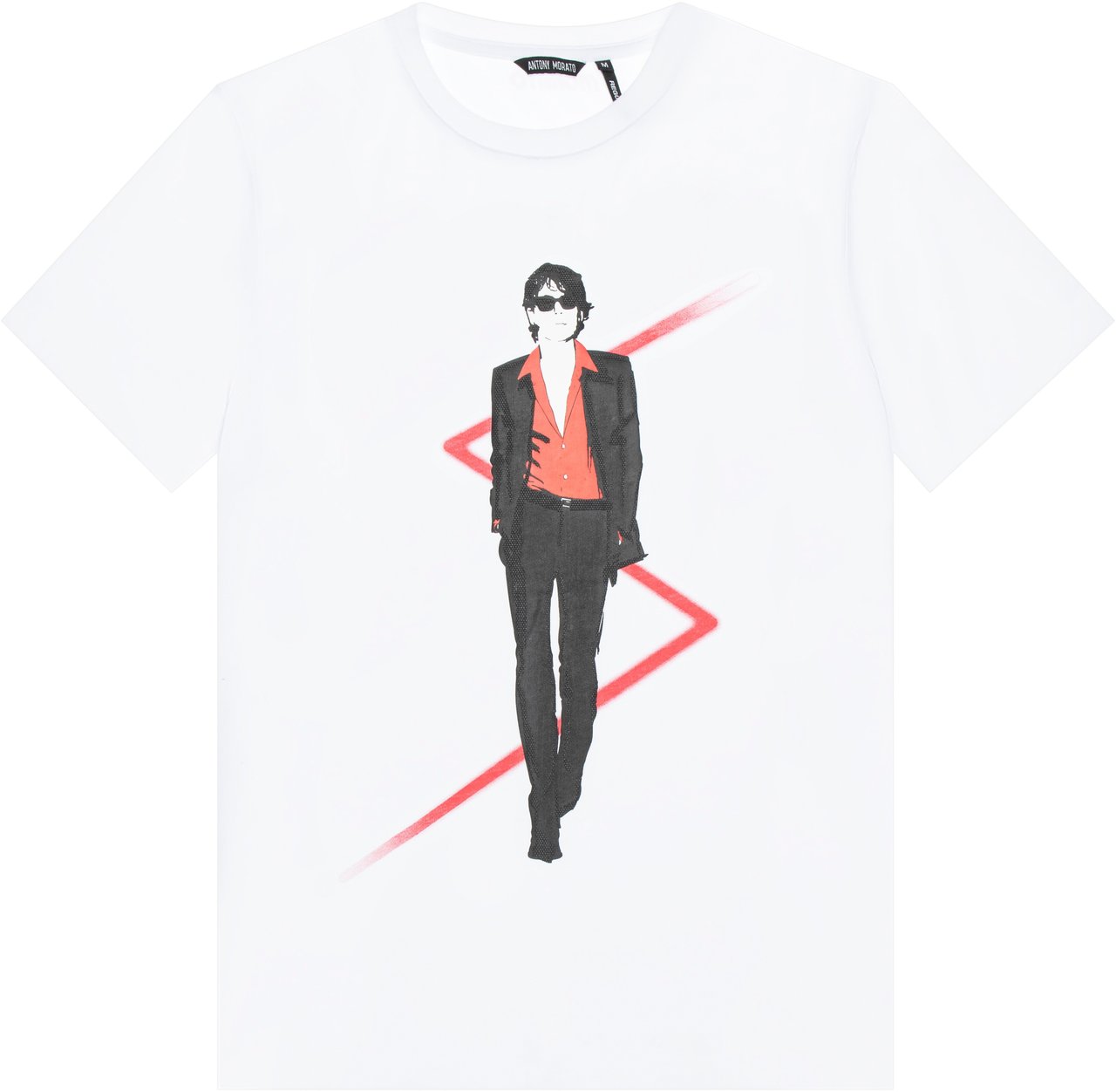 Antony Morato REGULAR FIT T-SHIRT WITH PRINTING Wit