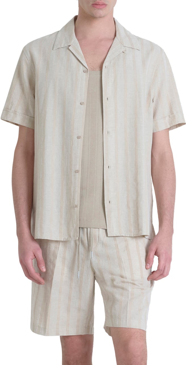 Antony Morato SHIRT HONOLULU REGULAR STRAIGTH FIT Beige