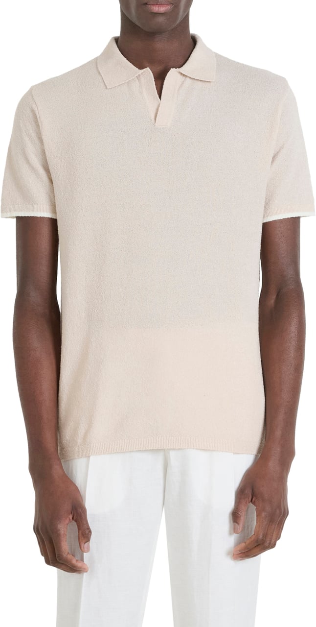 Antony Morato SWEATER SLIM FIT IN COTTON BLEND SOFT YARN WITH LOGOED METAL BADGE Beige