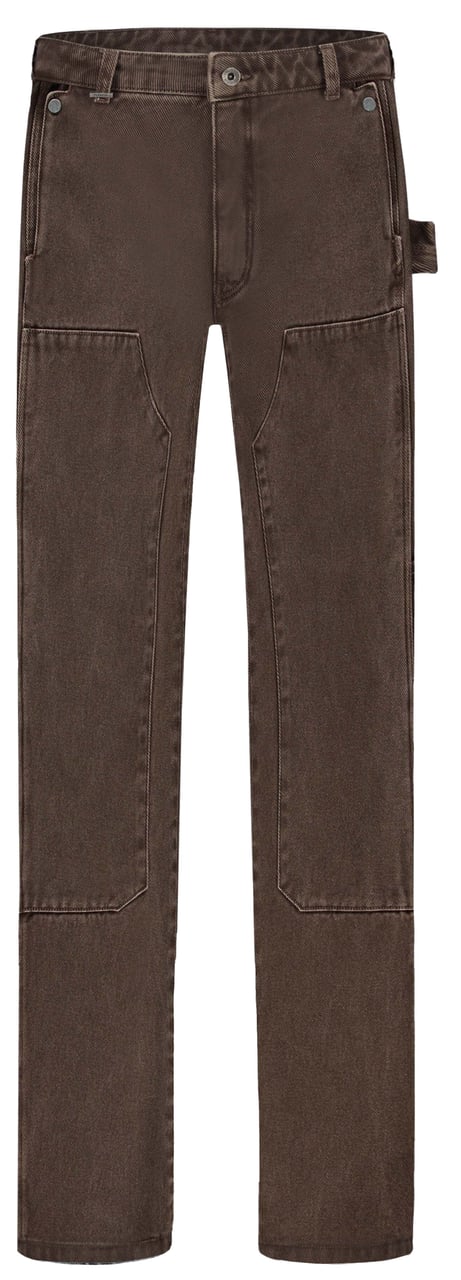 FLÂNEUR Carpenter Straight Jeans | Brown Bruin