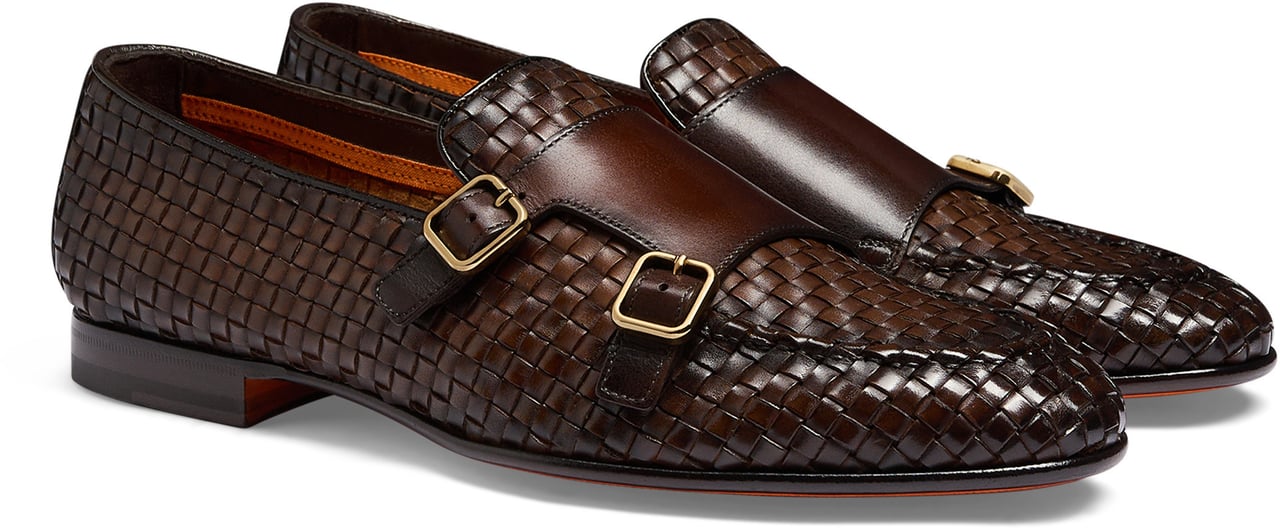 Santoni Men's leather loafer Wit