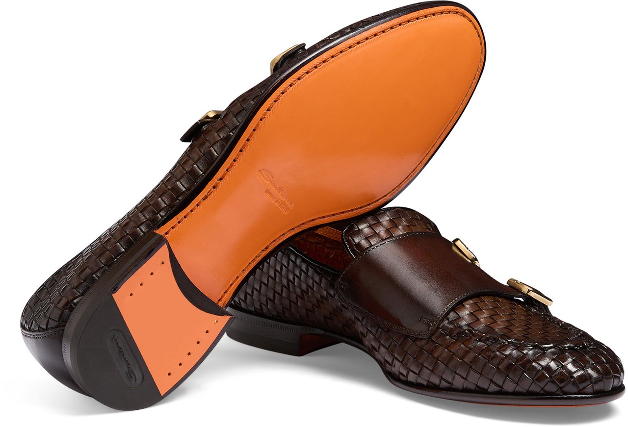 Santoni Men's leather loafer Wit