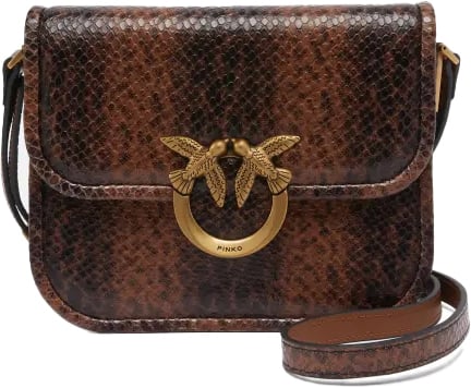Pinko Love Box Bag Bruin
