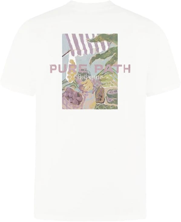 Pure Path Fruit market T-shirt 25020101 white Wit