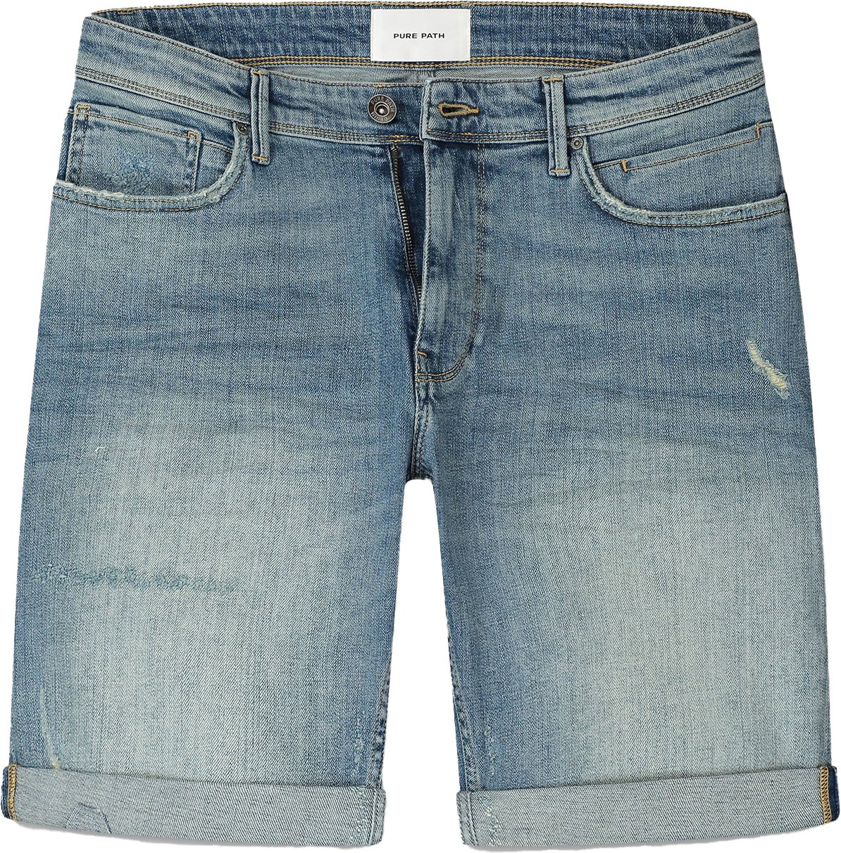 Pure Path The Miles Slim Fit Shorts W1463 Blauw