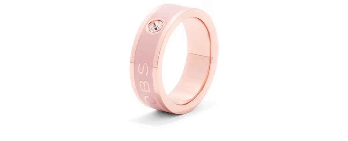 Marc Jacobs The Medallion Logo Ring Goud