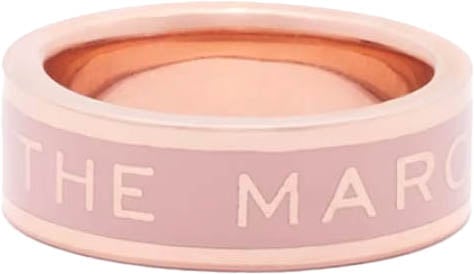 Marc Jacobs The Medallion Logo Ring Goud