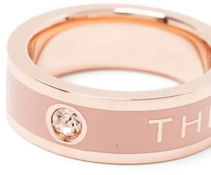 Marc Jacobs The Medallion Logo Ring Goud