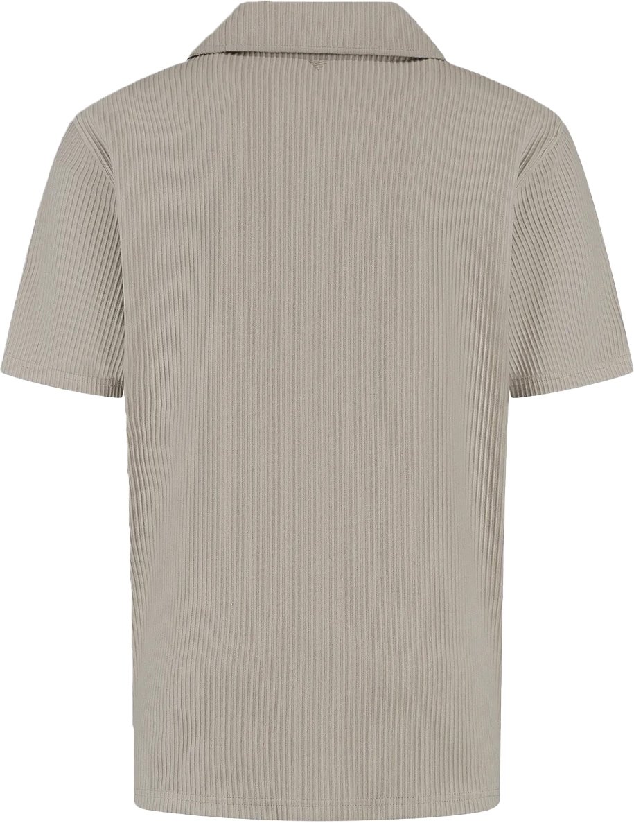 Pure Path Taupe Shirt ribbed Taupe