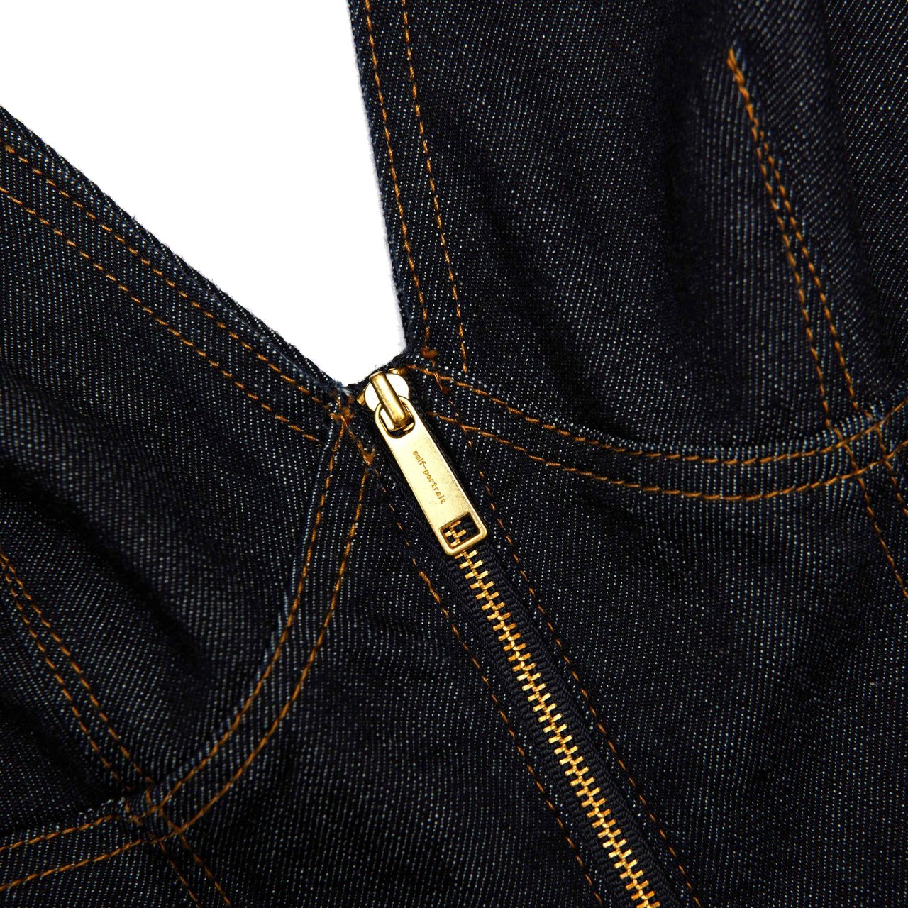 Self-Portrait dress jeans blue Blauw