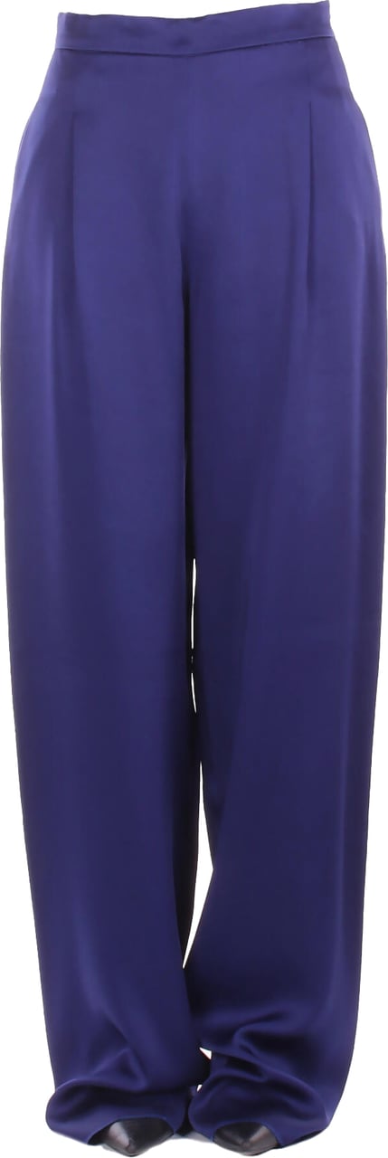 Max Mara Trousers Blue Blauw