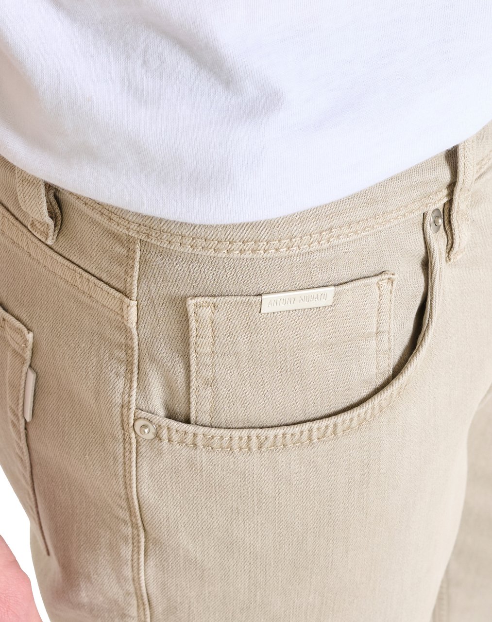 Antony Morato JEANS ARGON SLIM ANKLE LENGHT FIT IN COLOUR DENIM Beige