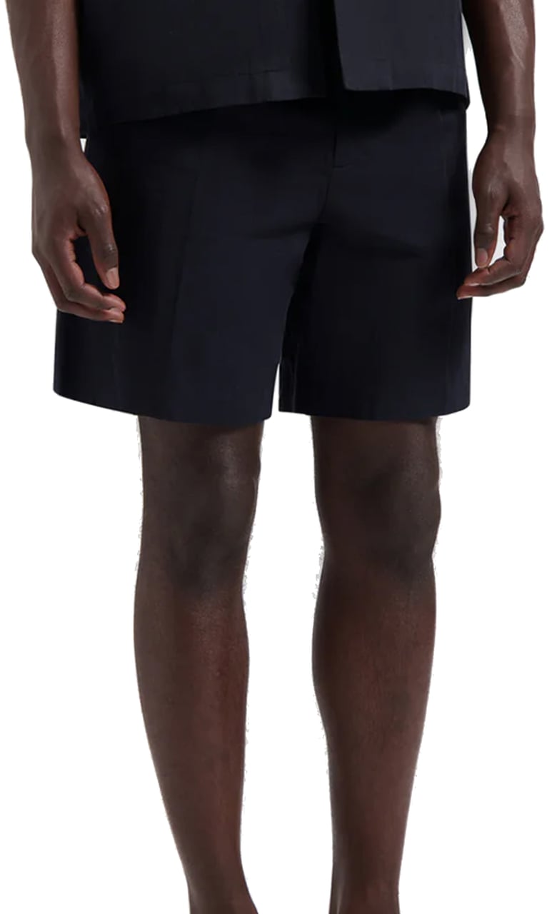 ØLÅF ØlÅf Cotton Linen Shorts Shorts Donkerblauw M210402 Blauw