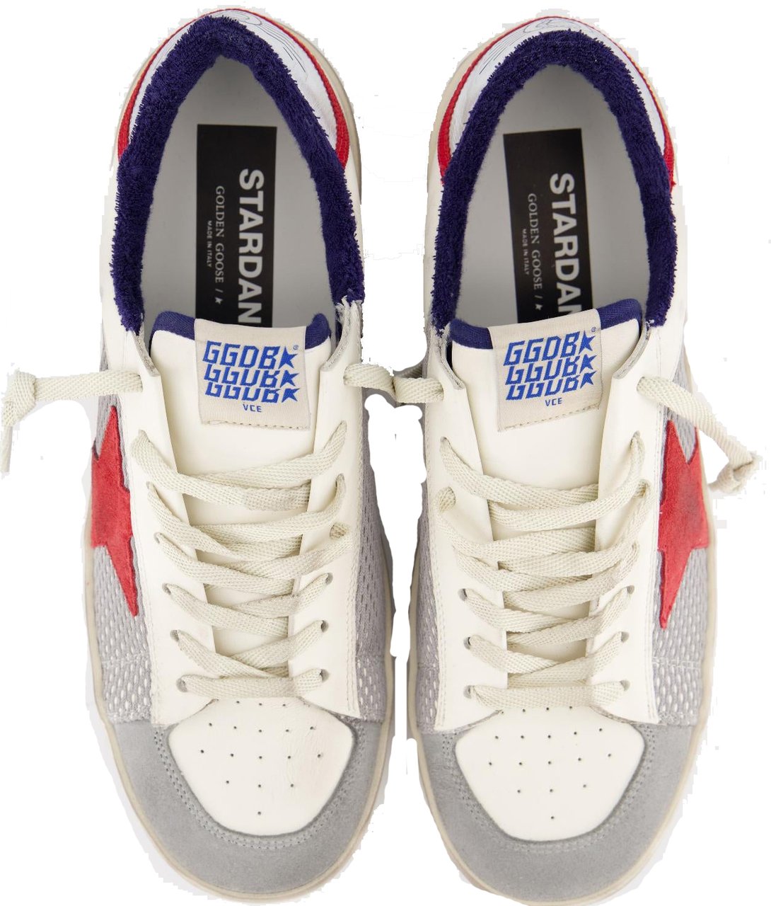 Golden Goose Heren Stardan Sneaker Wit/Grijs Wit