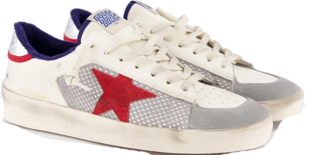 Golden Goose Heren Stardan Sneaker Wit/Grijs Wit