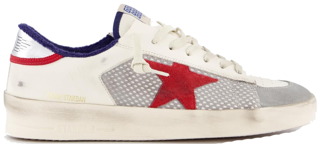 Golden Goose Heren Stardan Sneaker Wit/Grijs Wit