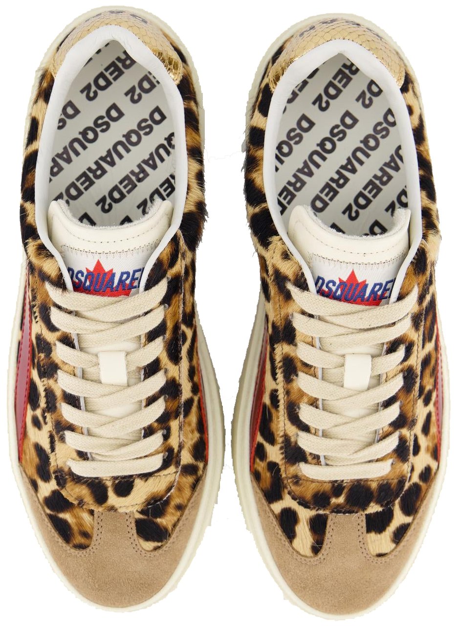 Dsquared2 Dames Rider Sneaker Beige/Leo Beige
