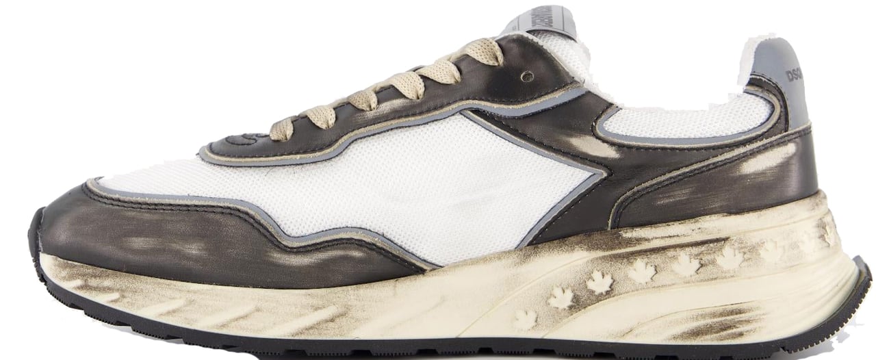 Dsquared2 Heren Sprinter Sneaker Zwart/Wit Zwart