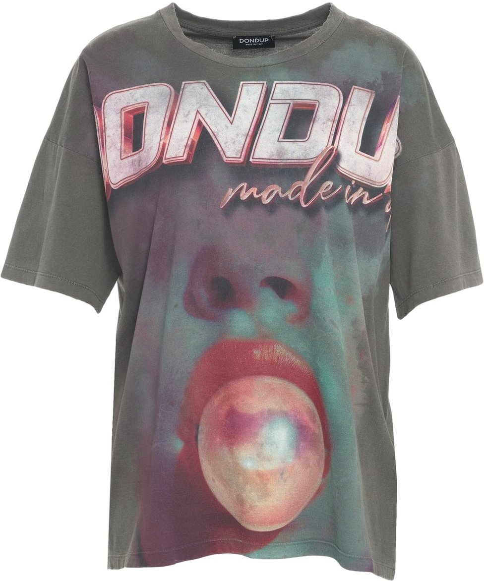 Dondup T-Shirts And Polos Grey Grijs