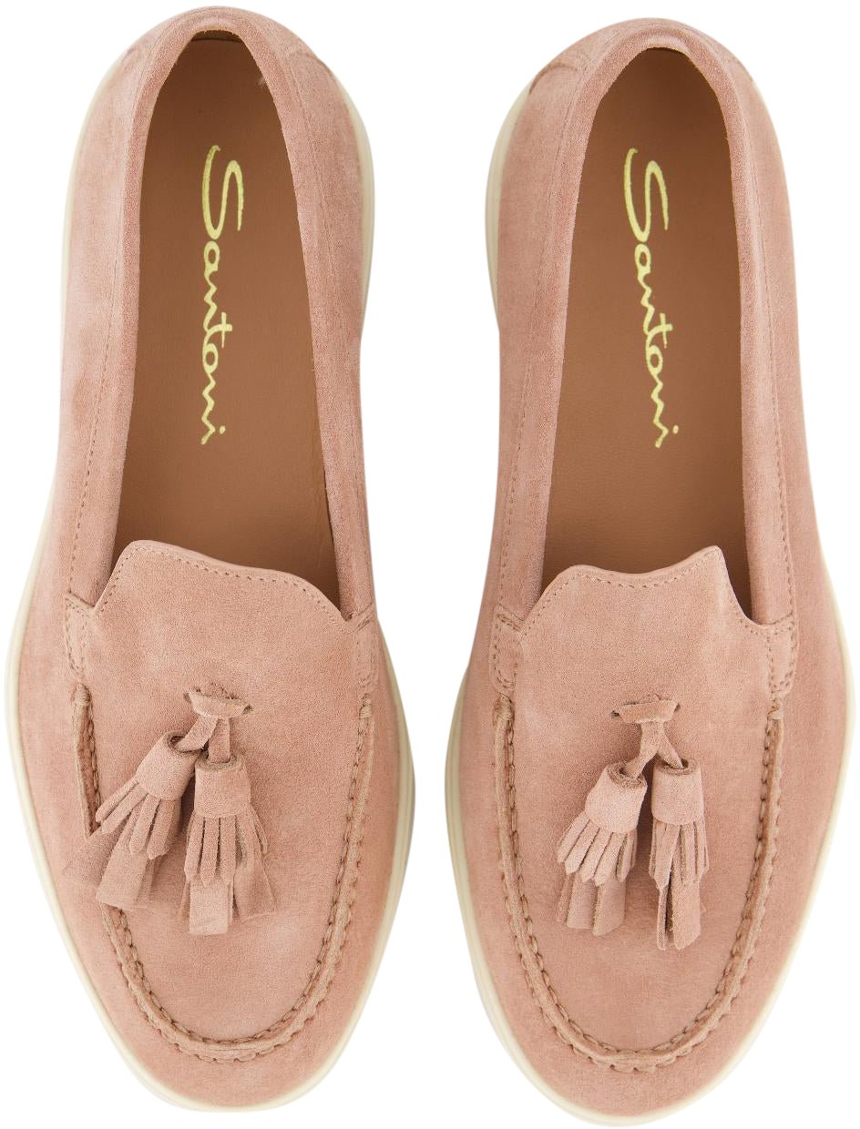 Santoni Dames Feudal Loafer Powder Roze
