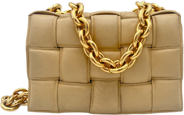 Bottega Veneta Bottega Veneta Padded Cassette Chain - Porridge Beige
