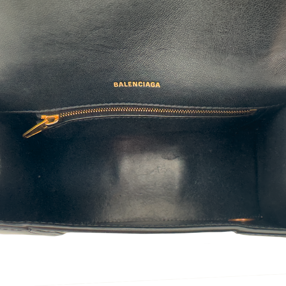 Balenciaga Balenciaga Hourglass - Black Kroko Zwart