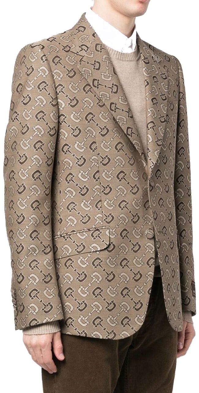 Gucci Gucci Cotton And Wool Jacket Beige