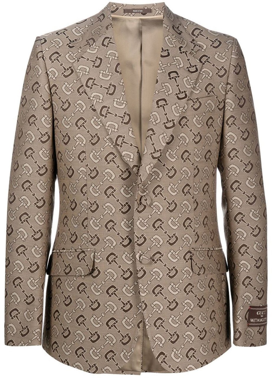Gucci Gucci Cotton And Wool Jacket Beige