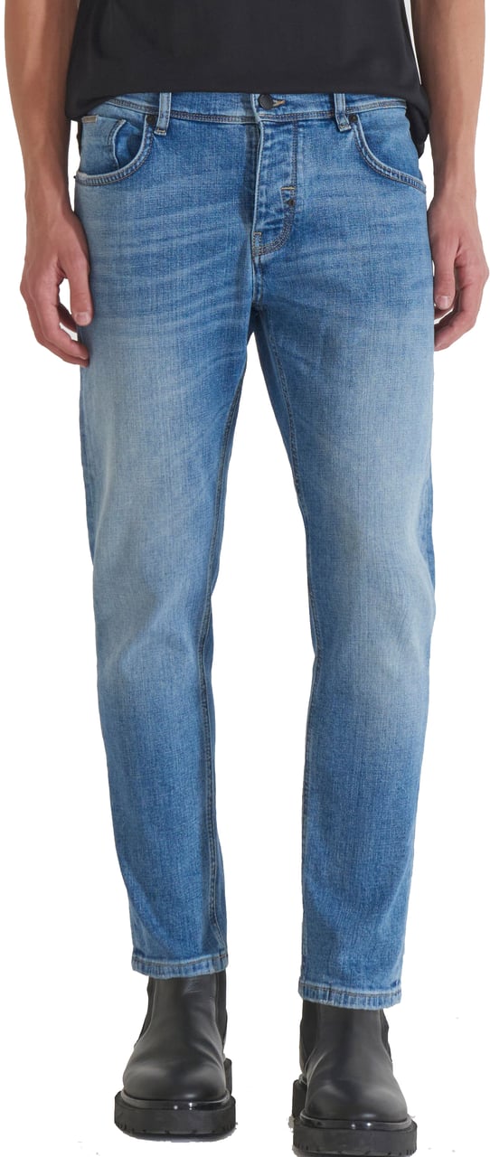 Antony Morato JEANS ARGON SLIM ANKLE LENGHT FIT IN ICONIC BASIC BLUE DENIM Blauw