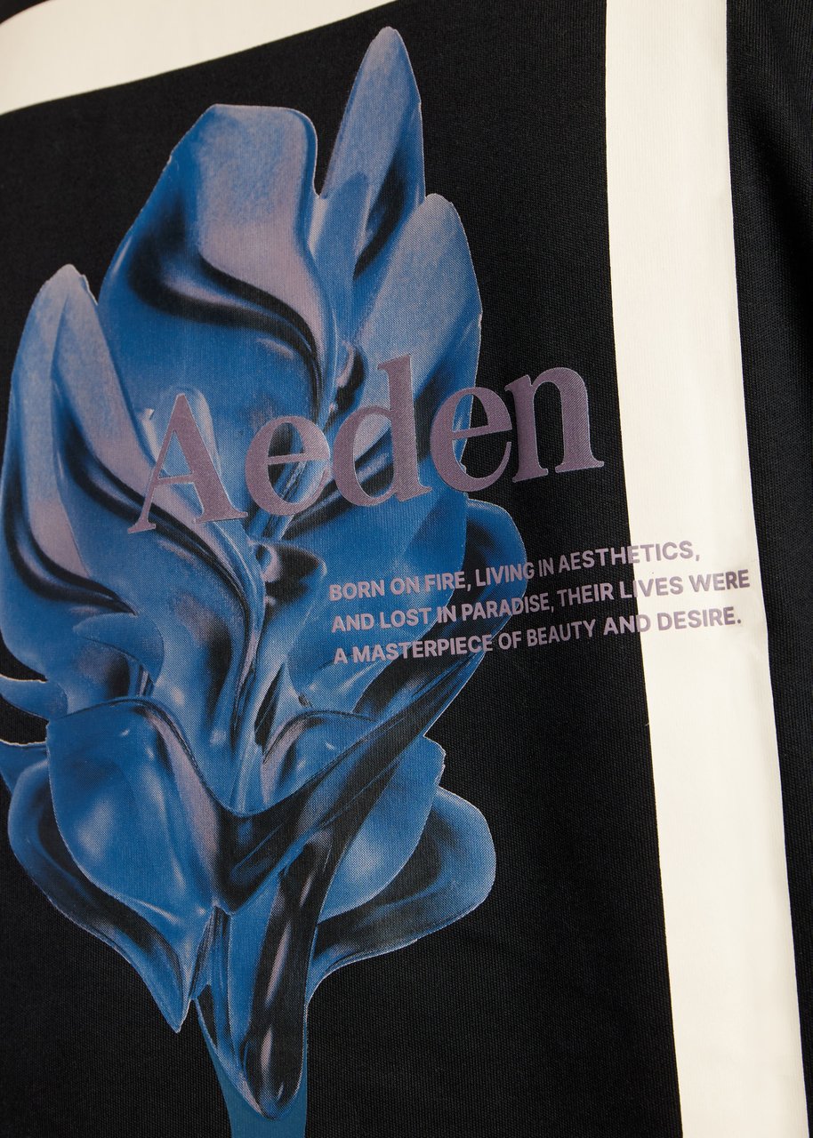 Aeden Morph Tee Black Zwart