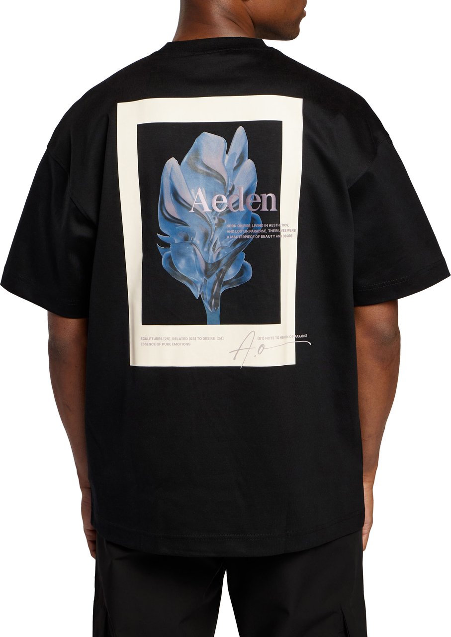Aeden Morph Tee Black Zwart