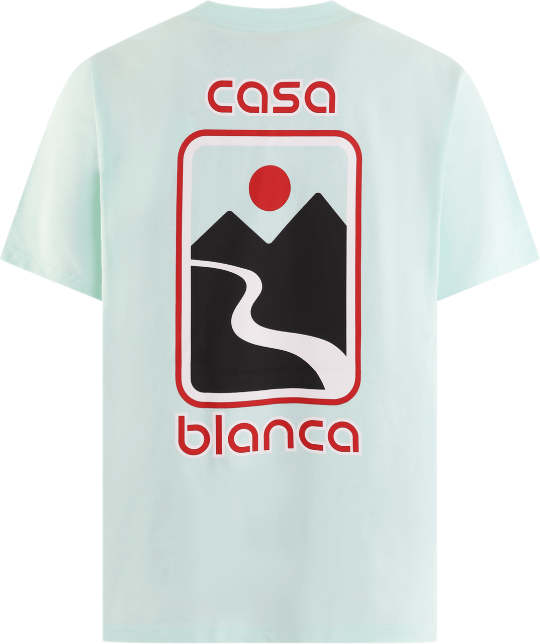 Casablanca Heren Sunset Valley T-Shirt Groen Groen