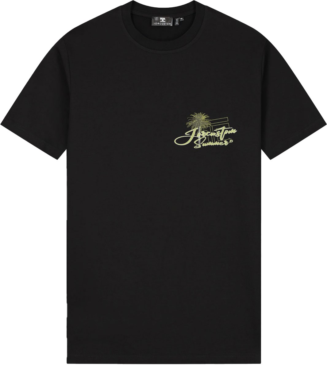 JORCUSTOM Endless Slim Fit T-Shirt Black Zwart