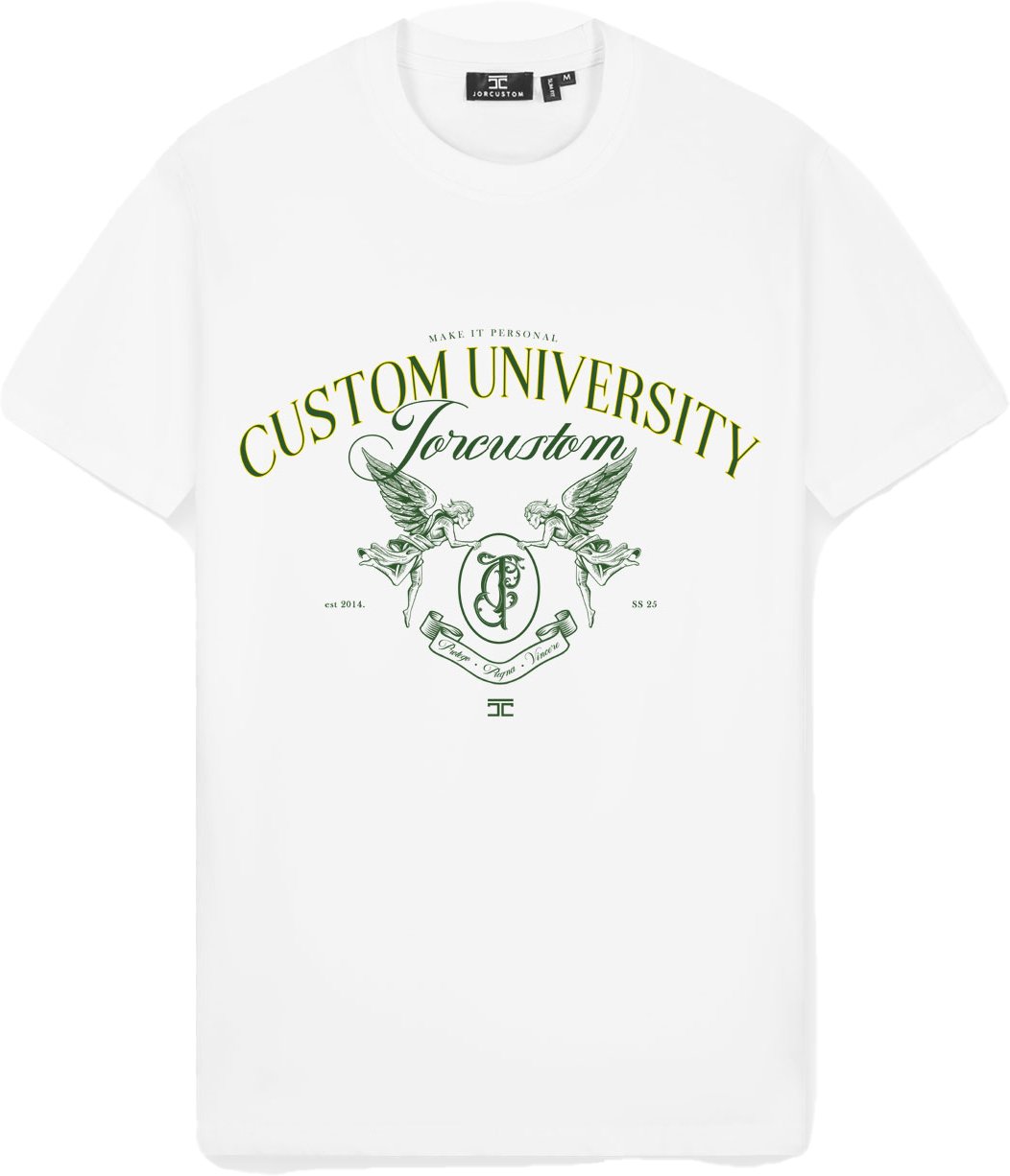 JORCUSTOM Custom Slim Fit T-Shirt White Wit