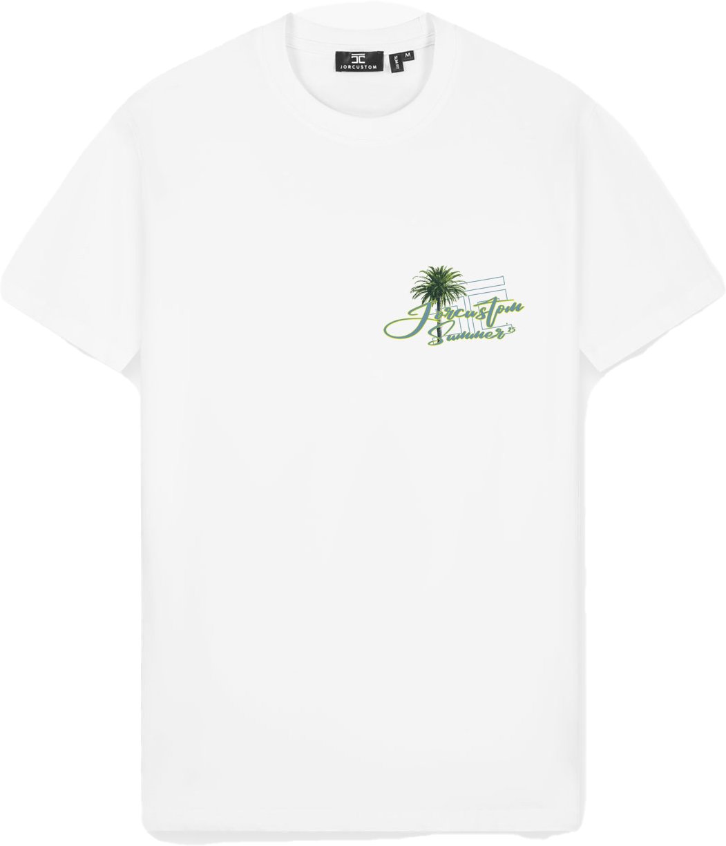 JORCUSTOM Endless Slim Fit T-Shirt White Wit