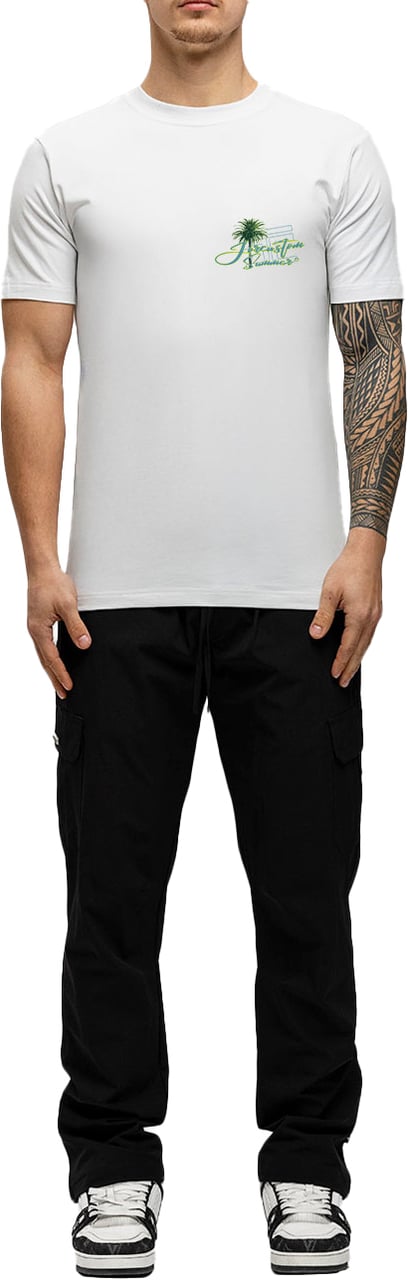 JORCUSTOM Endless Slim Fit T-Shirt White Wit
