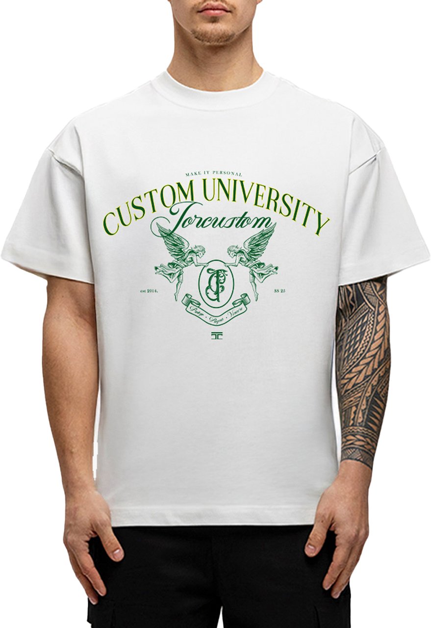 JORCUSTOM Custom Loose Fit T-Shirt White Wit