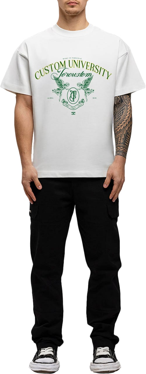 JORCUSTOM Custom Loose Fit T-Shirt White Wit