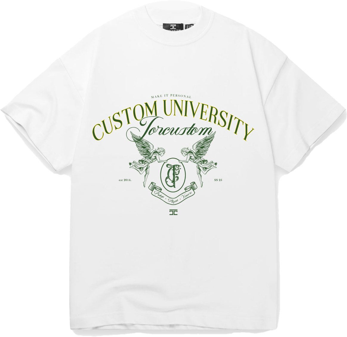 JORCUSTOM Custom Loose Fit T-Shirt White Wit