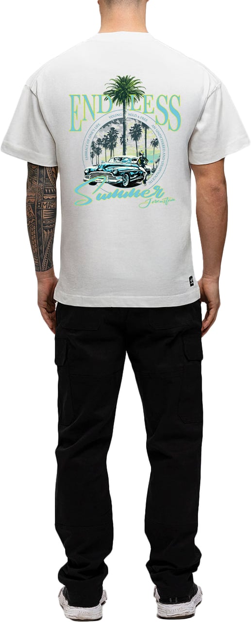 JORCUSTOM Endless Loose Fit T-Shirt White Wit